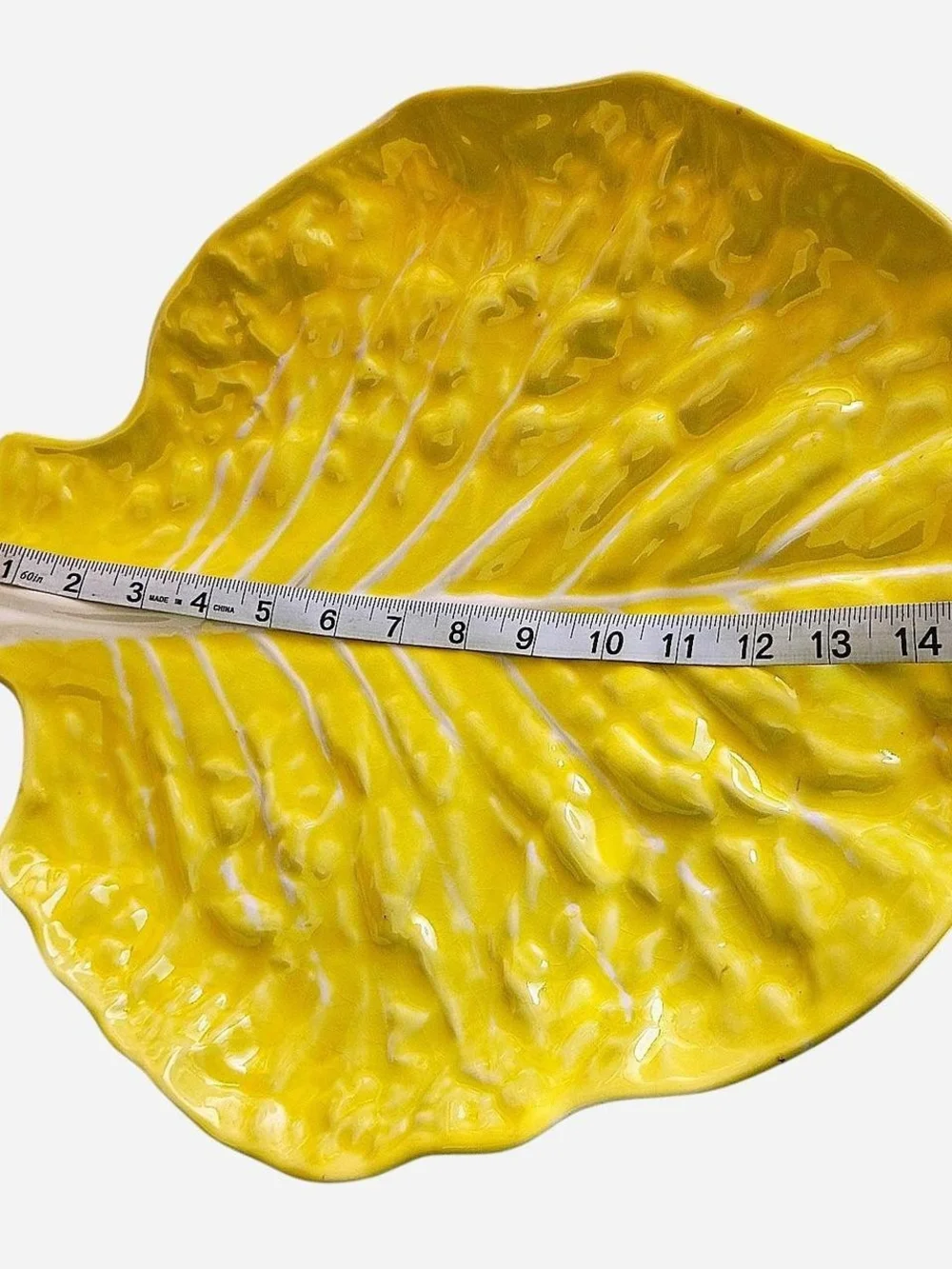 Ceramic Yellow Cabbage Leaf Serveware Set - Brand‎